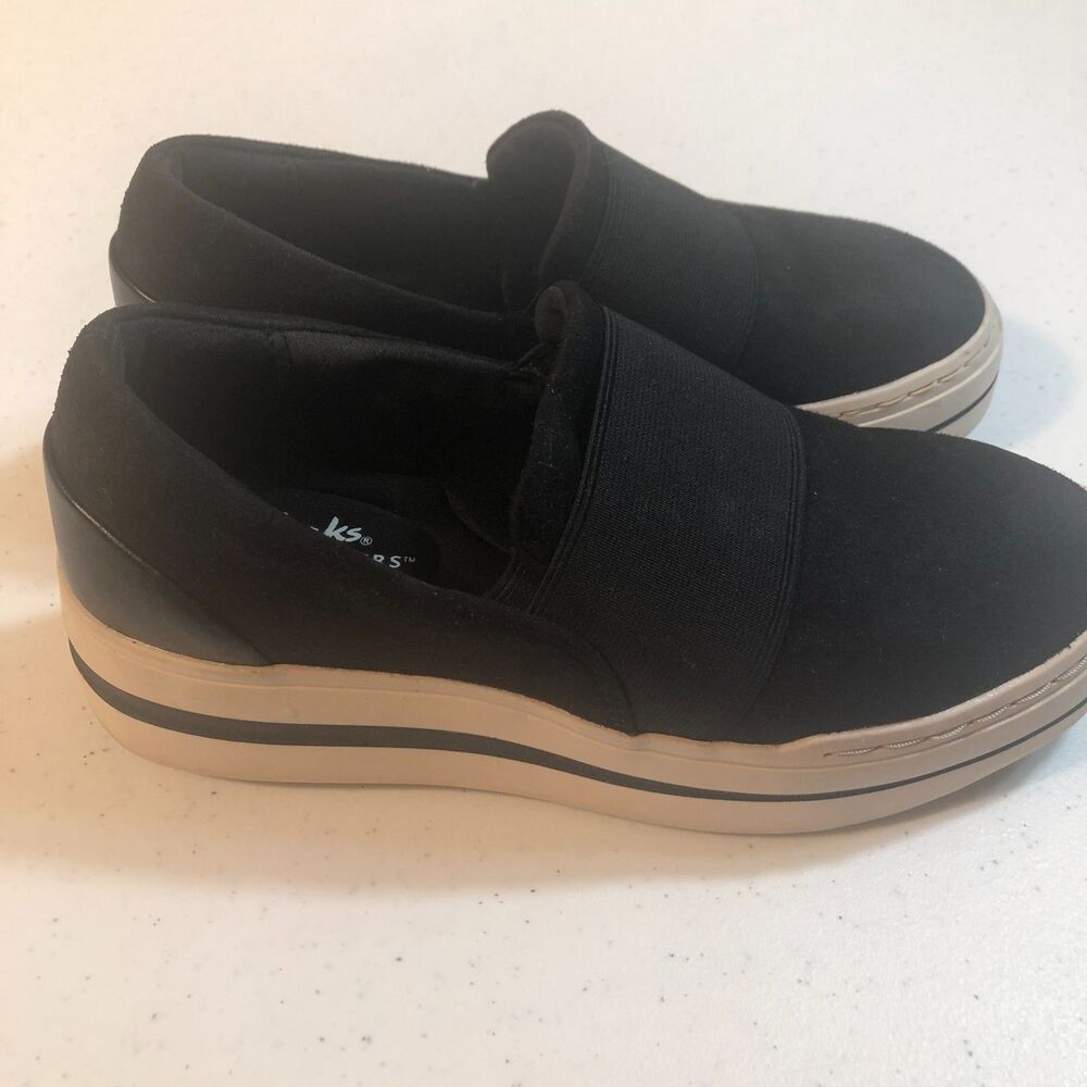 Clarks Womens Cloudstepper Slip-On Shoes Black Sz 5.5 M Audreigh‎ Eve Comfort
